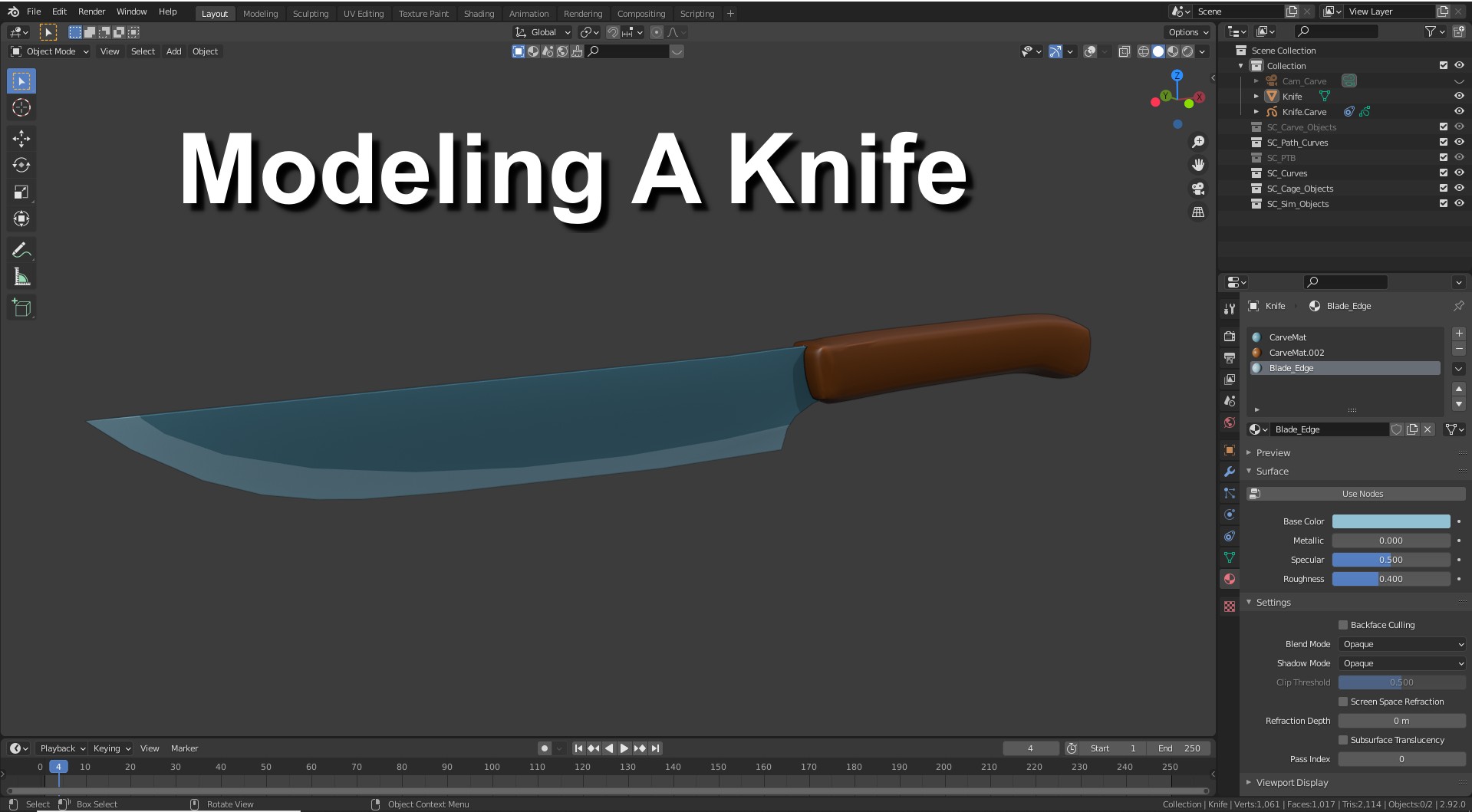 knife modeling