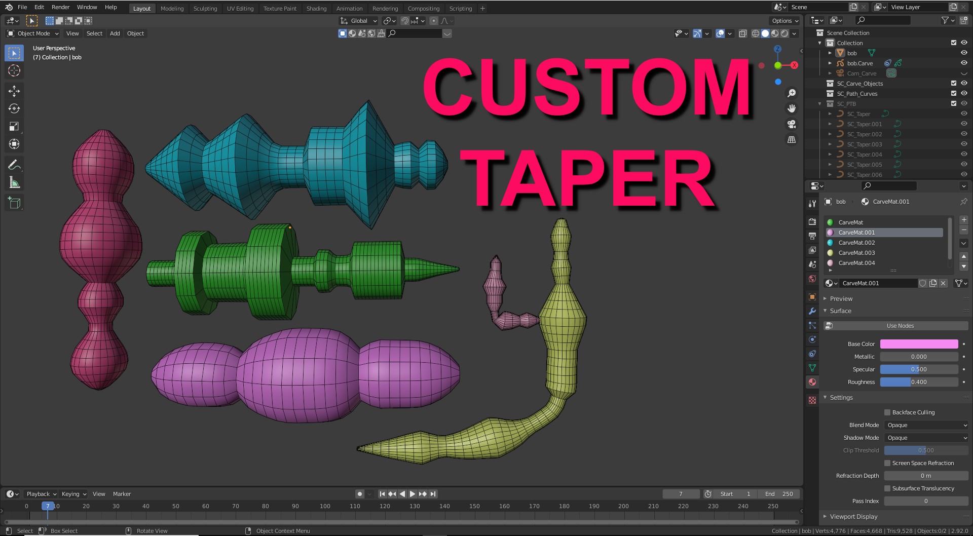 custom taper